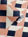 Tapeta geometryczna kratownica Papermint Cielda 1 CORAIL Classics