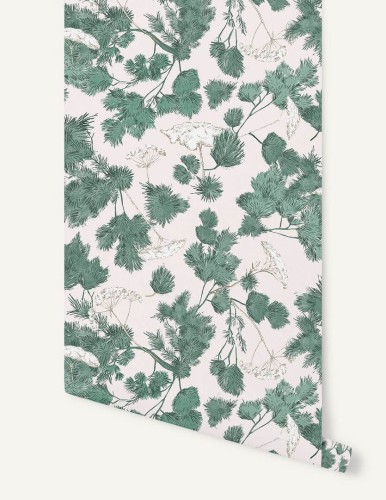 Tapeta gałęzie sosny Papermint Epine Douce 1209 Vert Celadon Classics