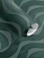 Tapeta falujące pasy Papermint La Vague 1127 Vert Velours Classics