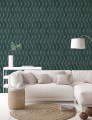Tapeta falujące pasy Papermint La Vague 1127 Vert Velours Classics
