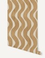 Tapeta falujące pasy Papermint La Vague 1135 Ocre Ottoman Classics