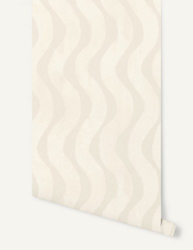 Tapeta falujące pasy Papermint La Vague 1136 Blanc Nacre Classics