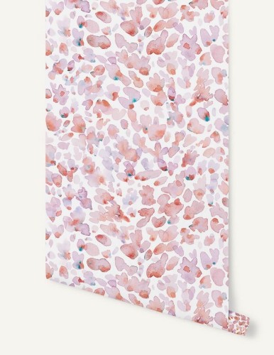 Tapeta abstrakcyjne kwiatki Papermint Lavande 1192 Rosee Classics