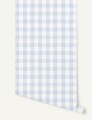 Tapeta kratka Papermint Le Petit Vichy Plum 1177 Ciel Voile Classics