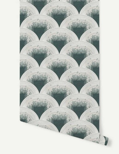 Tapeta mozaika Papermint Mosaic 940 Gris Classics