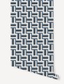 Tapeta geometryczna labirynt Papermint Neue 1111 Bleu Navy Classics
