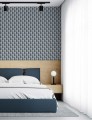 Tapeta geometryczna labirynt Papermint Neue 1111 Bleu Navy Classics