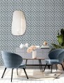 Tapeta geometryczna labirynt Papermint Neue 1111 Bleu Navy Classics