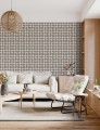 Tapeta geometryczna labirynt Papermint Neue 1112 Beige Naturel Classics