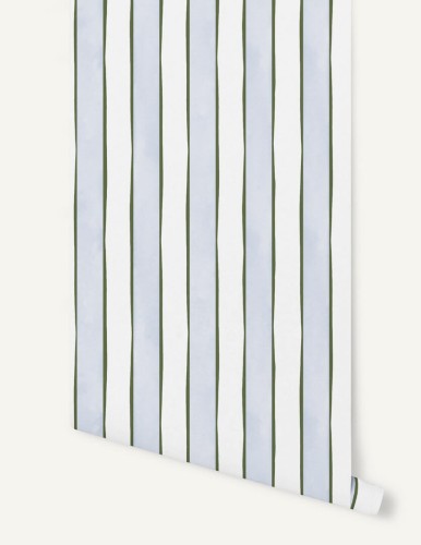 Tapeta pasy Papermint Rayures British Plum 1175 Ciel Voile Classics