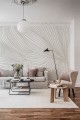 Fototapeta falujące linie Rebel Walls R18596 Opulence Lines Sand Simplicity