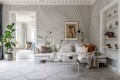 Fototapeta falujące linie Rebel Walls R18599 Opulence Lines Grey Simplicity