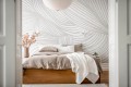 Fototapeta falujące linie Rebel Walls R18599 Opulence Lines Grey Simplicity