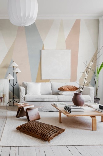 Fototapeta geometryczna Rebel Walls R18609 Crystal Sand Simplicity