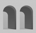 Fototapeta architektoniczne łuki Rebel Walls R18618 Arch Grey Simplicity