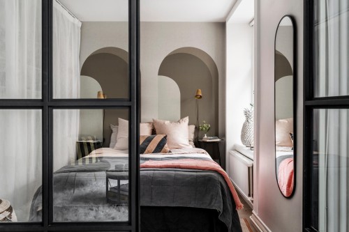 Fototapeta architektoniczne łuki Rebel Walls R18620 Arch Sand Simplicity