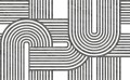Fototapeta graficzne łuki Rebel Walls R18624 Twine Graphite Simplicity