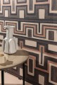 Tapeta geometryczna w etnicznym stylu Khroma AMA001 Morelos Amani