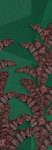 Mural abstrakcyjne liście Khroma DGAMA2021 Yucatan Amani