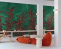 Mural abstrakcyjne liście Khroma DGAMA2021 Yucatan Amani