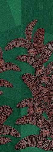 Mural abstrakcyjne liście Khroma DGAMA2023 Yucatan Amani