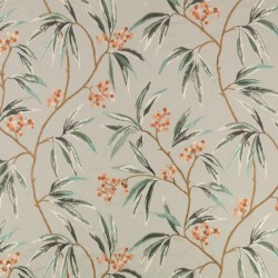 Tkanina haftowana z roślinnym wzorem Romo 8042/02 Mima Ottavia Fabrics