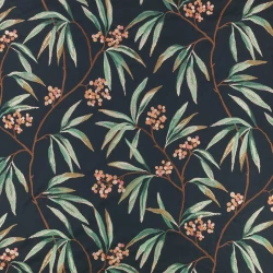 Tkanina haftowana z roślinnym wzorem Romo 8042/03 Mima Ottavia Fabrics