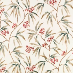 Tkanina haftowana z roślinnym wzorem Romo 8042/04 Mima Ottavia Fabrics