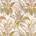 Tkanina haftowana z tropikalnymi roślinami Romo 8043/01 Sayula Ottavia Fabrics