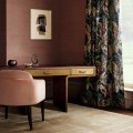 Tkanina haftowana z tropikalnymi roślinami Romo 8043/02 Sayula Ottavia Fabrics