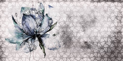 Fototapeta kwiat i liście Inkiostro Bianco BREEZE INKFTEG1902 Natural Beauty