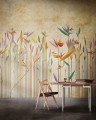 Fototapeta kwiaty i ptaki Inkiostro Bianco HABITAT INKDHNG1902 Natural Beauty