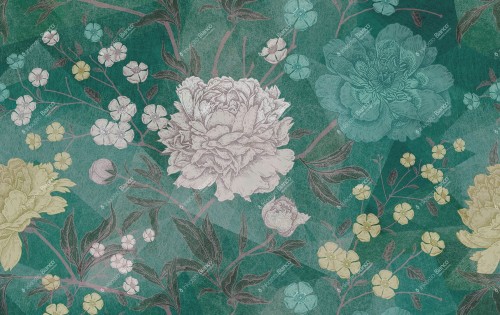 Fototapeta kwiaty Inkiostro Bianco HERBARIUM INKCWSR1902 Natural Beauty