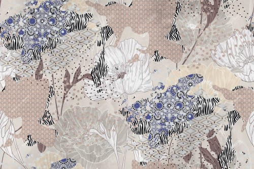 Fototapeta kwiaty i geometria Inkiostro Bianco UNDERSTORY INKNESZ1902 Natural Beauty