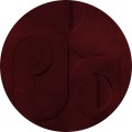 Mural okrągły geometryczny tynk Wall Art Bene Burgundy Koło