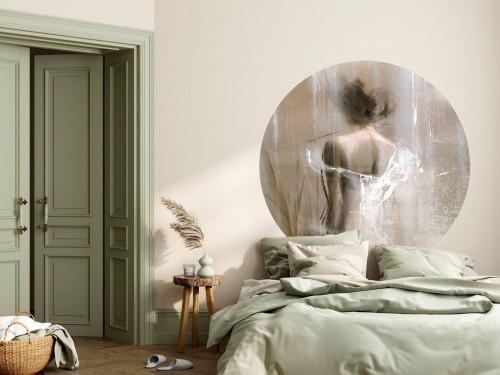 Mural okrągły postać kobiety Wall Art Cambio Koło