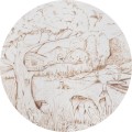 Mural okrągły dziecięcy leśne zwierzęta na polanie Wall Art Elliot Koło