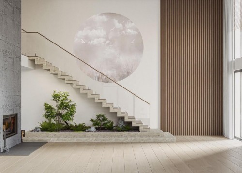 Mural okrągły krajobraz natury Wall Art Epos Koło