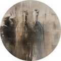 Mural okrągły artystyczny z końmi Wall Art Liberta Koło