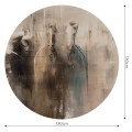 Mural okrągły artystyczny z końmi Wall Art Liberta Koło