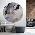 Mural okrągły abstrakcyjny Wall Art Mascarpone Koło