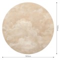 Mural okrągły abstrakcyjne chmury Wall Art Nubes Koło