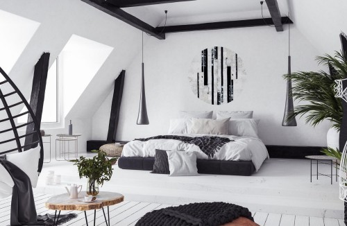 Mural okrągły nowoczesny Wall Art Piano Koło