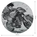 Mural okrągły motocyklista anime Wall Art Raida Koło