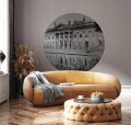Mural okrągły architektura Wall Art Royal Koło