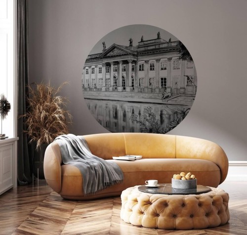 Mural okrągły architektura Wall Art Royal Koło