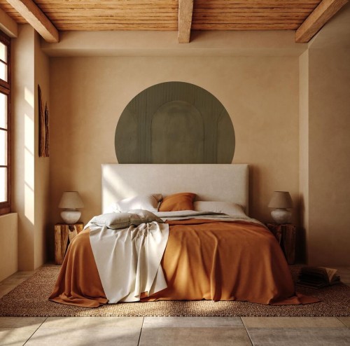 Mural okrągły architektoniczne łuki Wall Art Saggio Koło