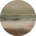 Mural okrągły artystyczny krajobraz morza Wall Art Sunrise Koło