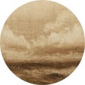 Mural okrągły abstrakcyjne chmury Wall Art Tormenta Koło