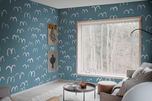 Fototapeta ptaki Rebel Walls R20623 Bird Blue Fine Little Day